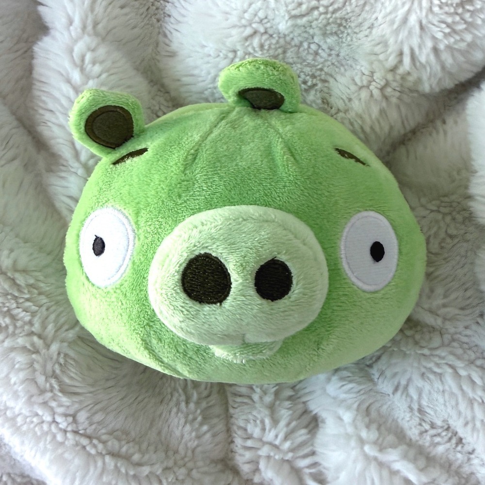 Angry Birds Green Pig Plush 2010 Commonwealth Toy 5 Inch Stuffed Animal Toy